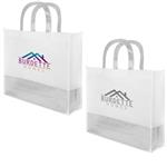 JH3753 Flair Metallic Accent Non-Woven Tote Bag with Custom Imprint
